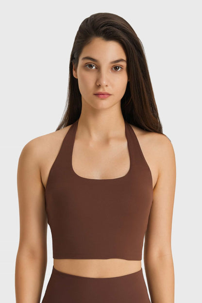 Millennia Breathable Halter Neck Sports Bra - Farnelli