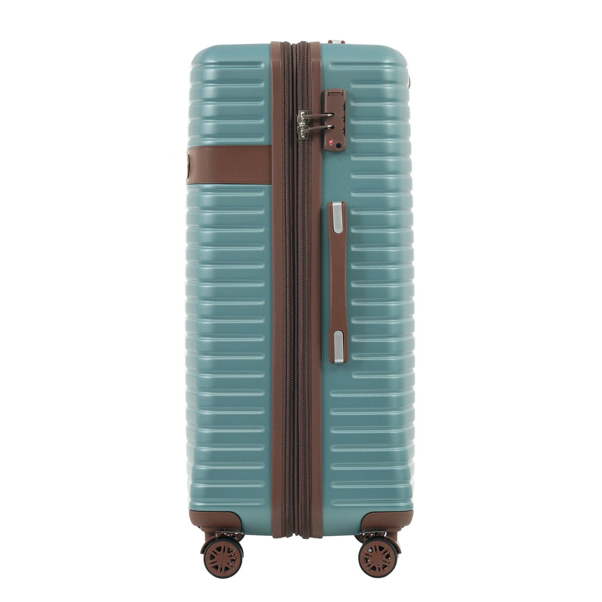 HouseOfZazla 4-piece hard shell luggage set with spinner wheels in multiple colors