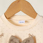 Children's Bowknot Ruffle Sleeve Top and Pants Set - Farnelli
