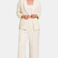 Zenana Quilted Button Up Long Sleeve Top and Pants Lounge Set - Farnelli