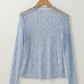 Adalynn Sheer Floral Lace Long Sleeve Top - Farnelli