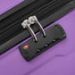 HouseOfZazla expandable 2-piece luggage set with TSA lock and spinner wheels, multiple colors