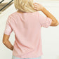 Elliot Leopard Crisscross V Neck Short Sleeve Blouse - Farnelli