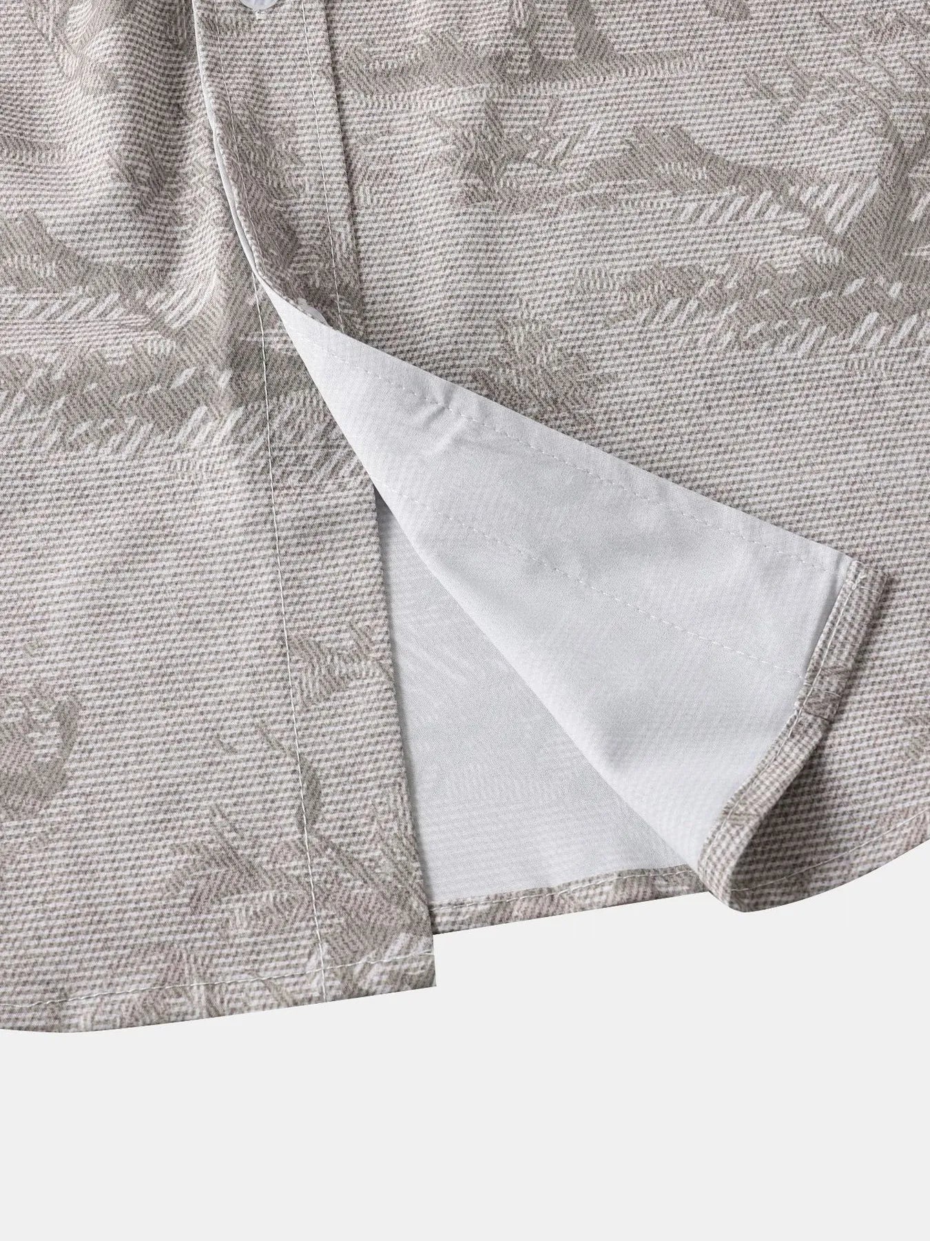 Men's Vintage Print Short Sleeve Casual Shirt - Farnelli