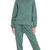 Zenana Scuba Crewneck Pullover & Joggers 2 Pieces Set - ASH JADE