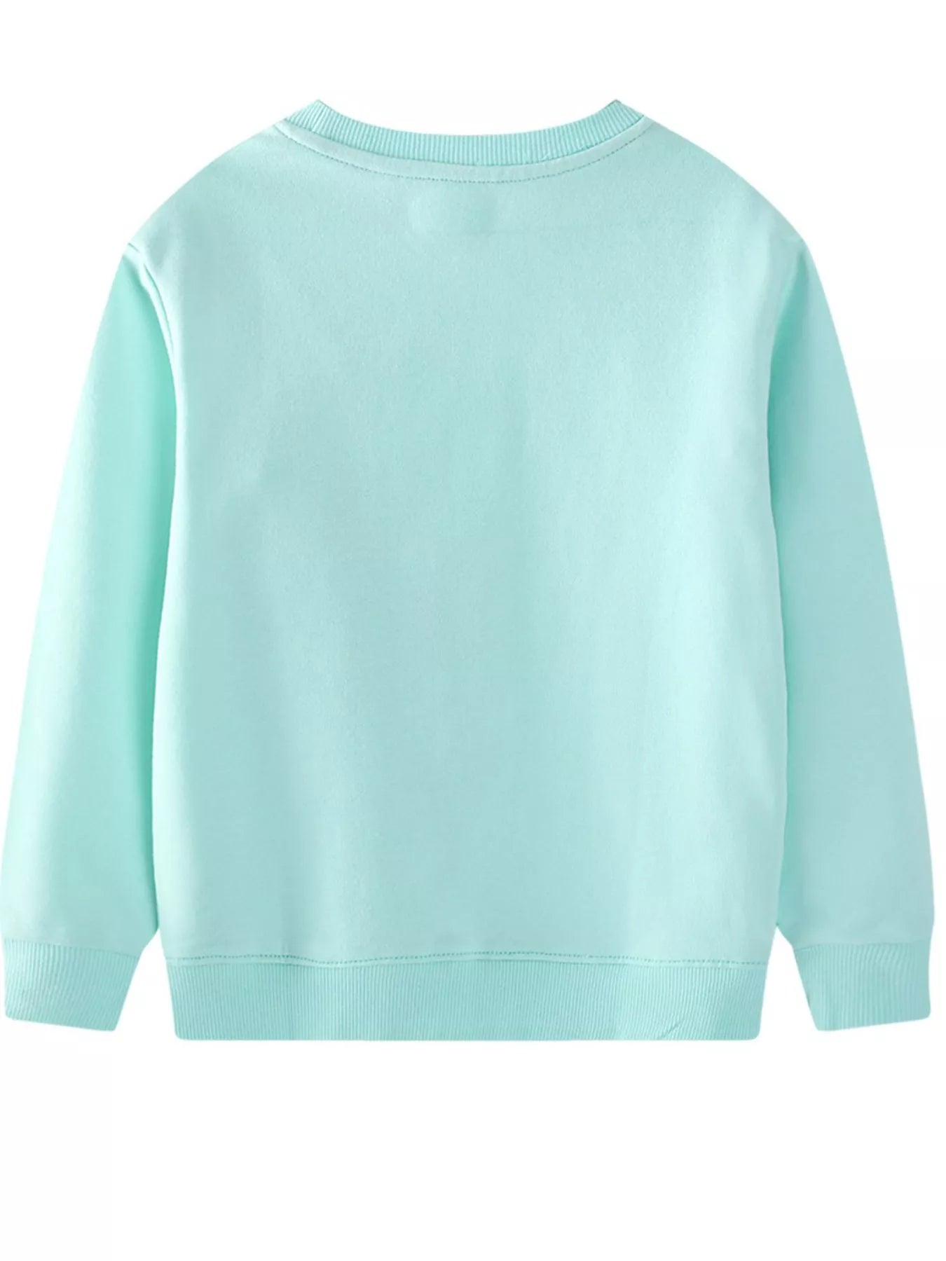 Children's Flower Embroidered Crew Neck Sweatshirt - Farnelli