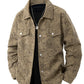 Men's Plus Size Corduroy Snap Down Casual Jacket - Farnelli
