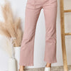 RISEN Full Size High Rise Ankle Flare Jeans - Mauve