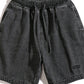 Men's Plus Size Drawstring Denim Shorts - Farnelli