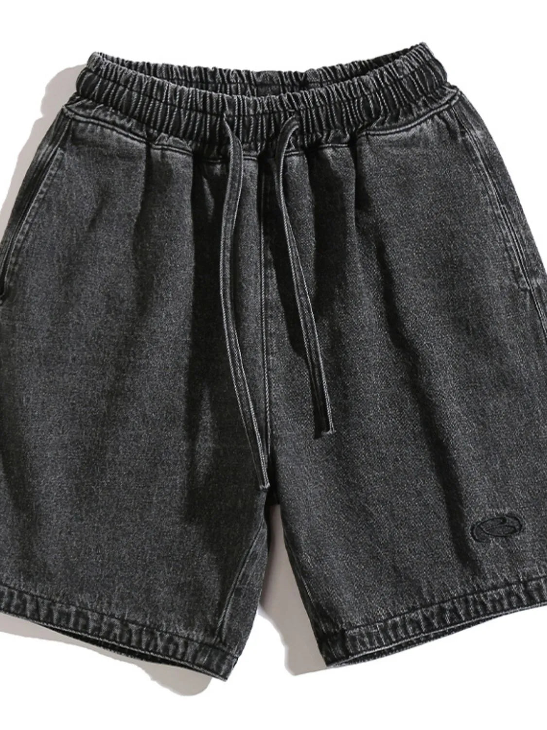 Men's Plus Size Drawstring Denim Shorts - Farnelli
