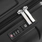 HouseOfZazla 20-inch black hardshell carry-on luggage with TSA lock