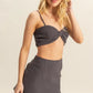 HYFVE Ruched Bra Top and Mini Skirt Set - Farnelli