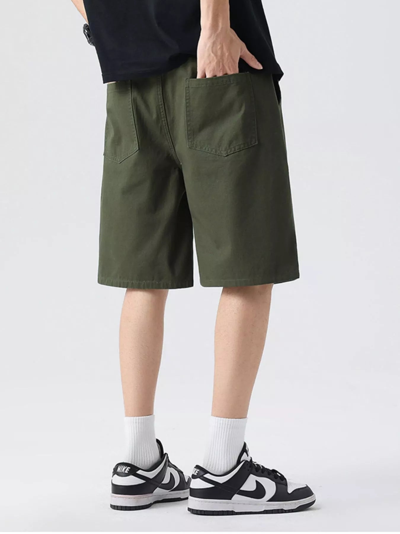 Men's Full Size Wide-Leg Shorts Plus Size - Farnelli