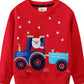 Children's Santa Tractor Crew Neck Sweatshirt - Farnelli