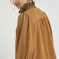 Umgee French Terry Balloon Sleeve Shift Dress with Leopard Print Detail - Farnelli