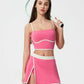 Millennia Contrast Trim Square Neck Active Cami with Detachable Chest Pads - Farnelli