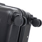 HouseOfZazla 3-piece spinner wheel luggage set with combination locks, shown in multiple sizes
