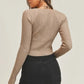 MABLE Long Sleeve Crop Sweater Top and Inner Bra Set - Farnelli