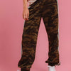 BiBi Side Lines Camouflage Track Pants - CAMOUFLAGE/WHITE