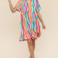 Haptics Tiered Woven Ruffle Hem Dress - Farnelli