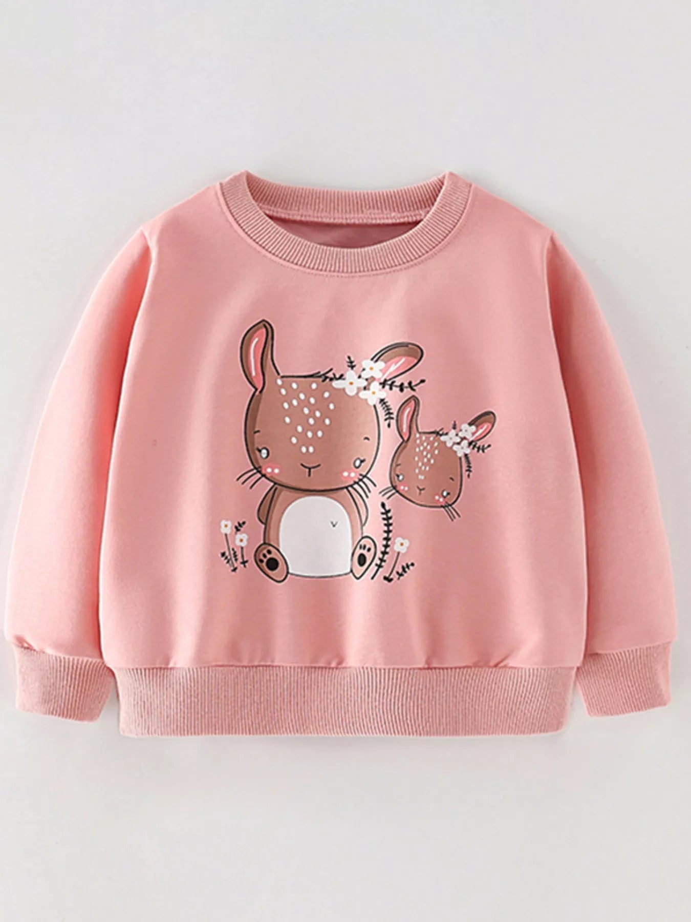 Children's Cute Animal Crew Neck Sweatshirt - Farnelli