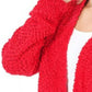 Zenana Long Sleeve Popcorn Sweater Cardigan with Pockets - Farnelli