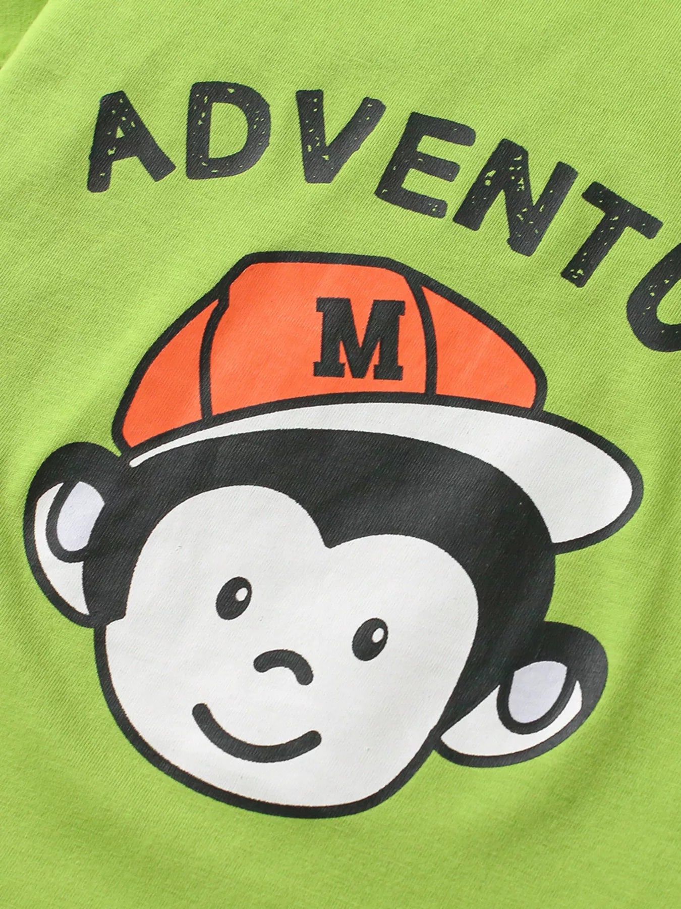 Children's Monkey Short Sleeve Top and Shorts Set - Farnelli