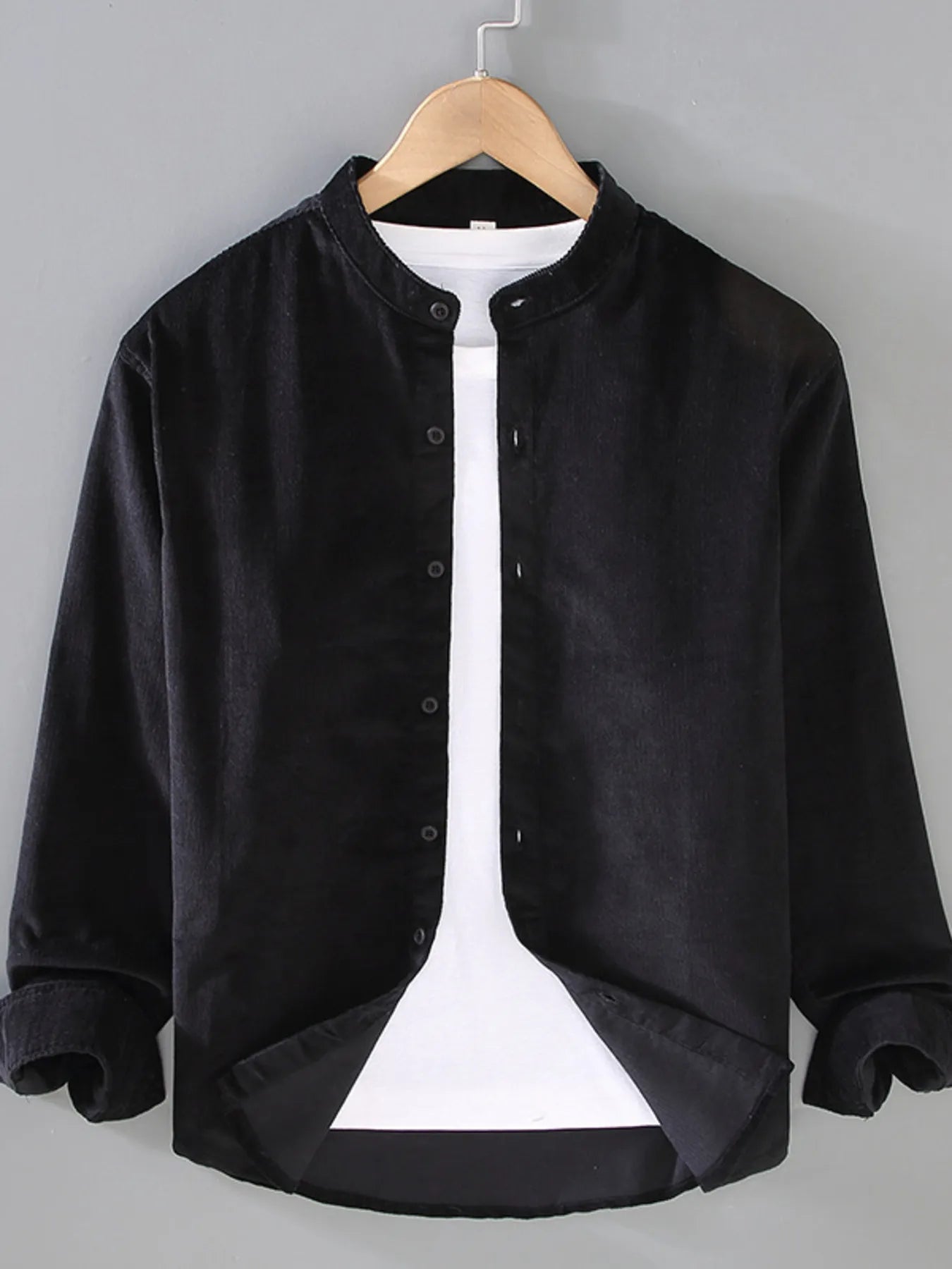 Men's Plus Size Button Up Long Sleeve Shirt - Farnelli