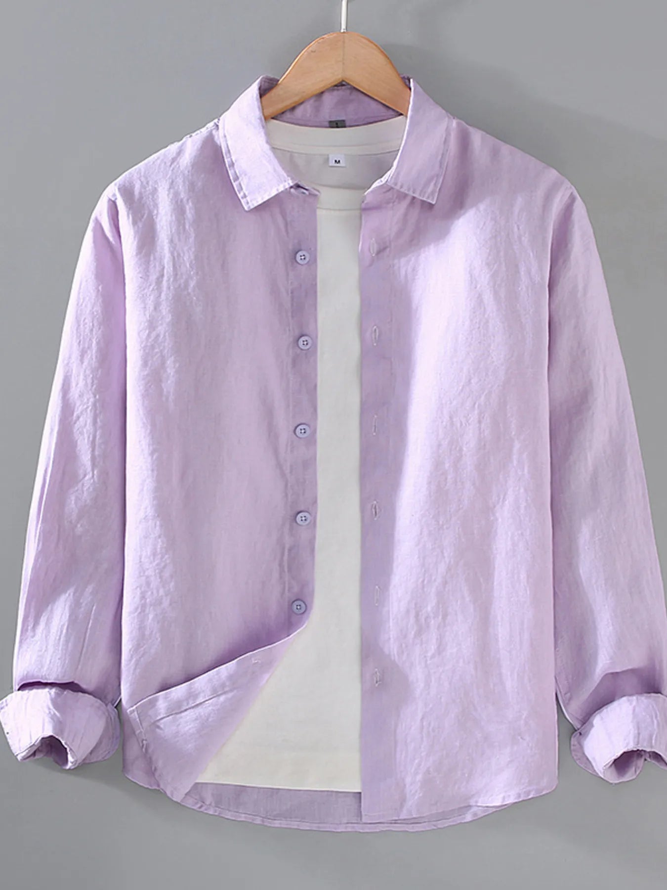 Men's Plus Size Button Up Long Sleeve Shirt - Farnelli