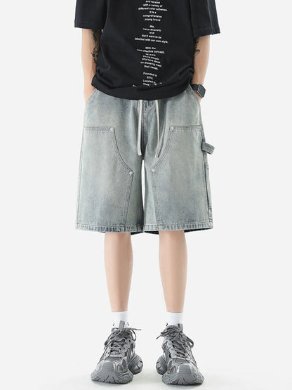Men's Vintage Wash Denim Shorts - Farnelli