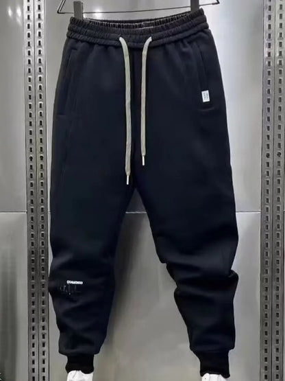 Men's Plus Size Drawstring Joggers with Pockets - Farnelli