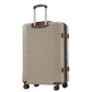 HouseOfZazla 4-piece hard shell luggage set with spinner wheels in multiple colors