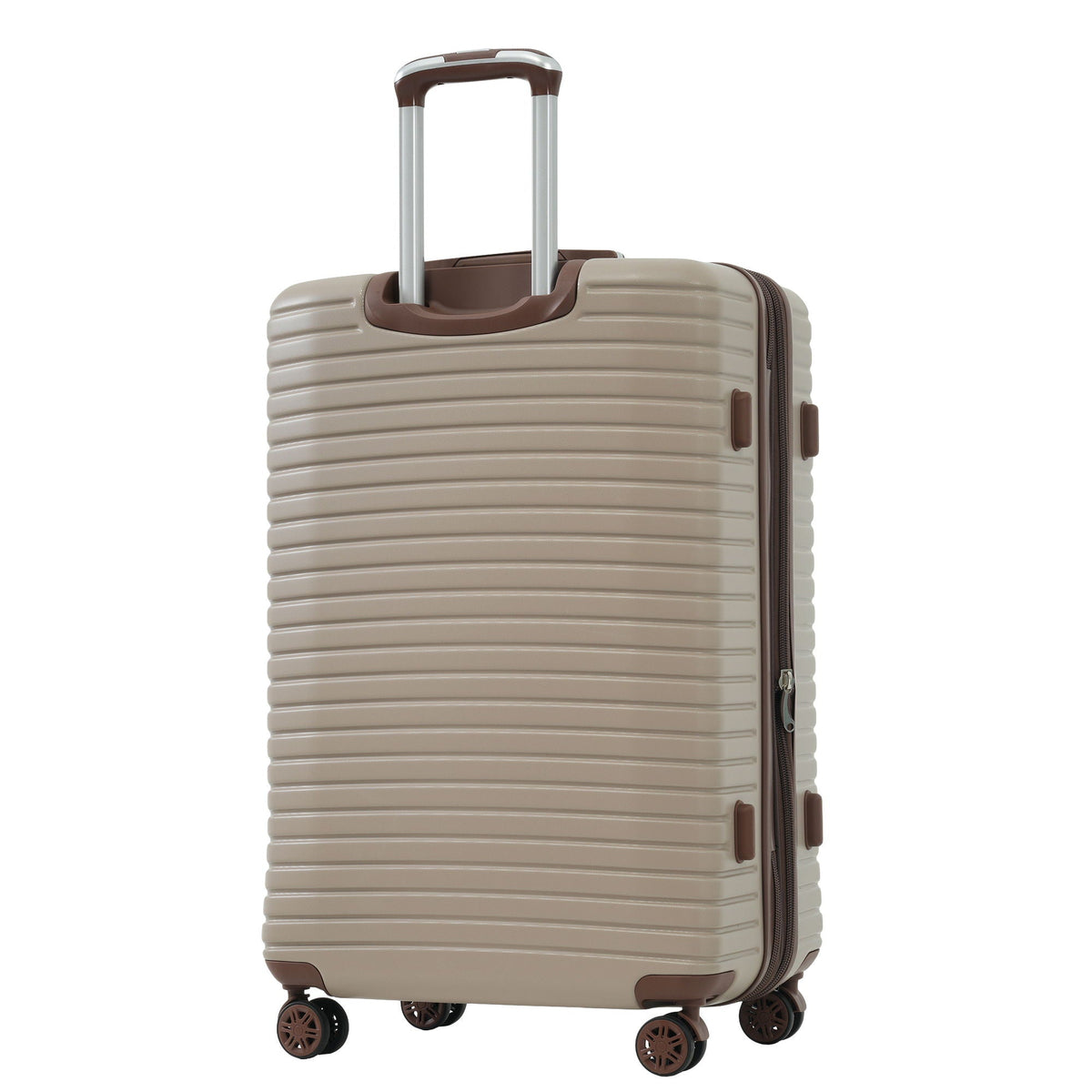 HouseOfZazla 4-piece hard shell luggage set with spinner wheels in multiple colors