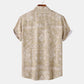 Men's Printed Short Sleeve Button-Up Shirt - Farnelli