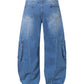 Men's Wide Leg Cargo Jeans - Farnelli