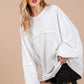 Ces Femme Exposed Seam Long Sleeve Sweatshirt - Farnelli