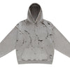 Men's Distressed Long Sleeve Hoodie - Light Gray