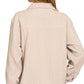 Zenana Distressed Corduroy Frayed Hem Cropped Jacket - Farnelli