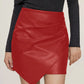 Ruched Mini Skirt with Zipper - Farnelli