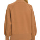 Zenana Viscose Mock Neck Exposed Seam Sweater - Farnelli