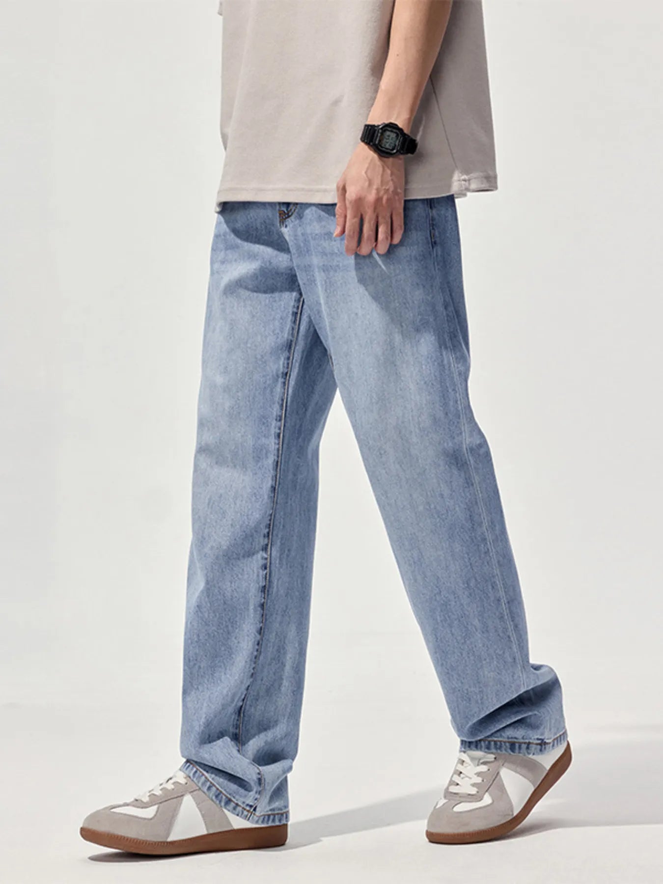 Men's Relaxed Fit Straight Leg Jeans - Farnelli