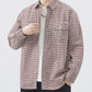 Men's Plus Size Plaid Button Up Long Sleeve Shirt - Farnelli