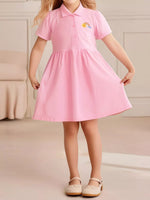 Children's Rainbow Embroidered Polo Dress - Farnelli
