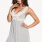 Jersey Knit and Lace Babydoll