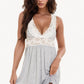 Jersey Knit and Lace Babydoll