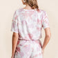 BiBi Tie Dye Print Terry Shorts With Side Pockets - Farnelli