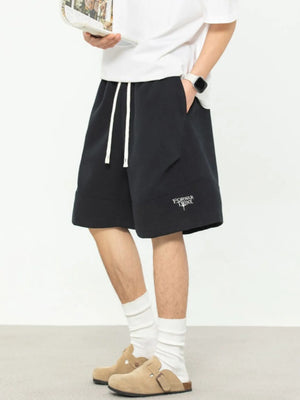 Men's Plus Size Drawstring Shorts with Pockets - Farnelli