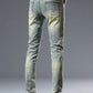 Men's Distressed Slim Fit Jeans - Farnelli