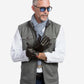 CA3152 (black) - Men's Italian cashmere lined handsewn dress gloves