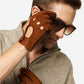 CA3198 (cork) - Handsewn Italian carpincho men's driving gloves